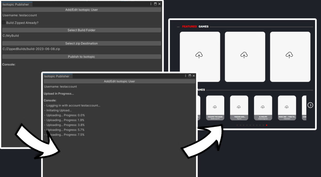 Publishing to the Isotopic Game Store through Unity