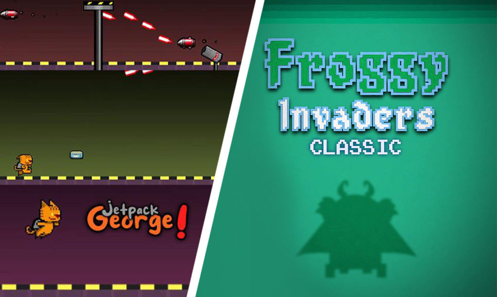 Froggy Invaders and Jetpack George 3rd place Isotopic Game Competition 3